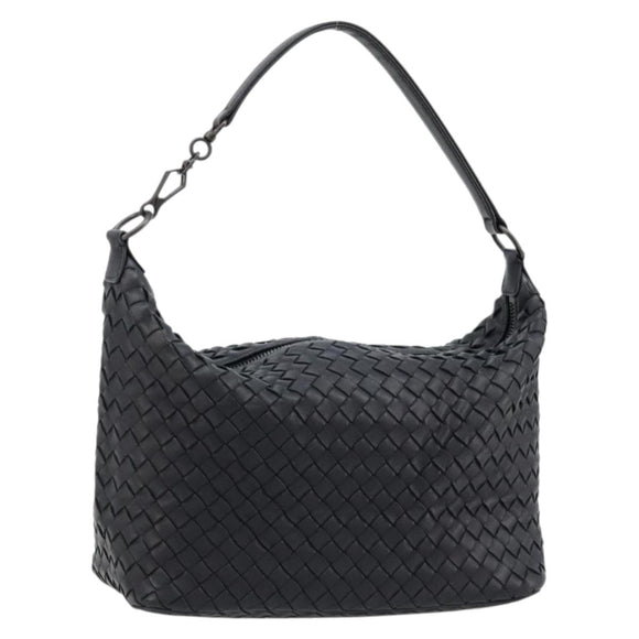 BOTTEGA VENETA INTRECCIATO Shoulder Bag Leather Navy Auth ka4737V