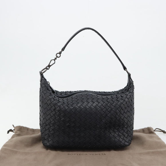 BOTTEGA VENETA INTRECCIATO Shoulder Bag Leather Navy Auth ka4737V