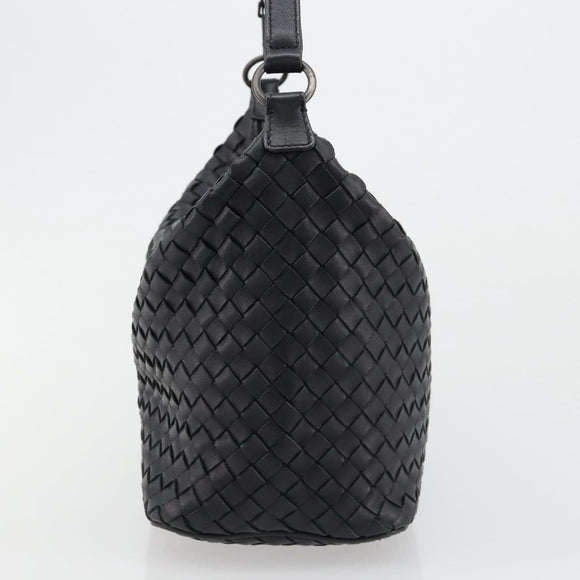 BOTTEGA VENETA INTRECCIATO Shoulder Bag Leather Navy Auth ka4737V