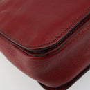 Miu Miu Hand Bag Leather 2way Red Gold Auth ka4739A-15