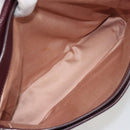 Miu Miu Hand Bag Leather 2way Red Gold Auth ka4739A-20