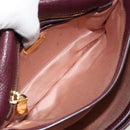 Miu Miu Hand Bag Leather 2way Red Gold Auth ka4739A-23