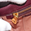 Miu Miu Hand Bag Leather 2way Red Gold Auth ka4739A-24