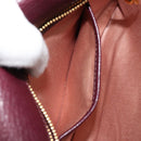 Miu Miu Hand Bag Leather 2way Red Gold Auth ka4739A-26