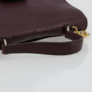 Miu Miu Hand Bag Leather 2way Red Gold Auth ka4739A-7