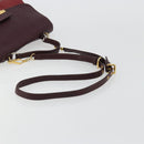 Miu Miu Hand Bag Leather 2way Red Gold Auth ka4739A-9