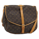 LOUIS VUITTON Monogram Saumur 35 Shoulder Bag M42254 LV Auth ka4741A-1