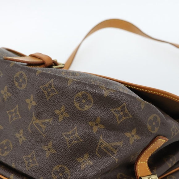 LOUIS VUITTON Monogram Saumur 35 Shoulder Bag M42254 LV Auth ka4741A