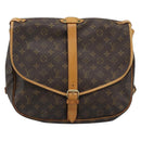 LOUIS VUITTON Monogram Saumur 35 Shoulder Bag M42254 LV Auth ka4741A-13