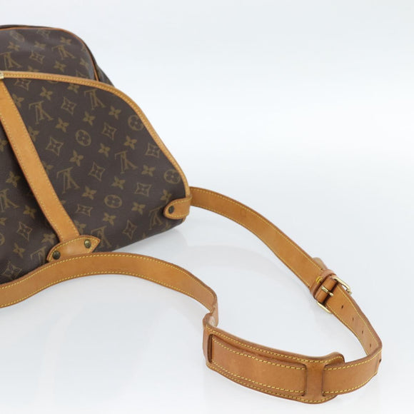 LOUIS VUITTON Monogram Saumur 35 Shoulder Bag M42254 LV Auth ka4741A