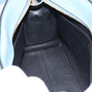 PRADA Shoulder Bag Leather Light Blue Gold Auth ka4742M-24