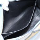 PRADA Shoulder Bag Leather Light Blue Gold Auth ka4742M-25