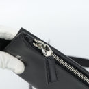 PRADA Triangle Shoulder Bag Leather Black Yellow Auth ka4743SM-16