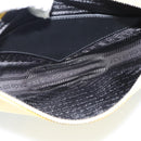 PRADA Triangle Shoulder Bag Leather Black Yellow Auth ka4743SM-9