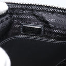 PRADA Triangle Shoulder Bag Leather Black Yellow Auth ka4743SM-28