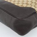 GUCCI Bamboo GG Canvas Hand Bag 2way Beige Gold 282315 Auth ka4747V-14