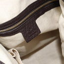 GUCCI Bamboo GG Canvas Hand Bag 2way Beige Gold 282315 Auth ka4747V-16