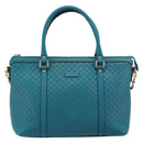 GUCCI Micro GG Guccissima Leather Outlet 2way Emerald Green 449646 Auth ka4748-2