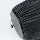 LOEWE Bracelet Pouch Large Shoulder Bag Nappa leather Black Silver Auth ka4749SM-17