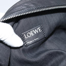 LOEWE Bracelet Pouch Large Shoulder Bag Nappa leather Black Silver Auth ka4749SM-18