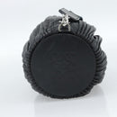 LOEWE Bracelet Pouch Large Shoulder Bag Nappa leather Black Silver Auth ka4749SM-3