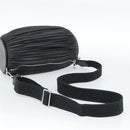 LOEWE Bracelet Pouch Large Shoulder Bag Nappa leather Black Silver Auth ka4749SM-7