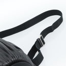 LOEWE Bracelet Pouch Large Shoulder Bag Nappa leather Black Silver Auth ka4749SM-8