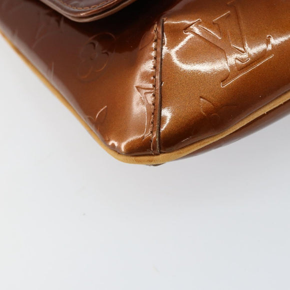 LOUIS VUITTON Monogram Vernis Thompson Street Bag Bronze M91124 LV Auth ka475