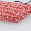 GUCCI Children's Sherry Line Waist bag Canvas Navy Red 502095 Auth ka4751M-16