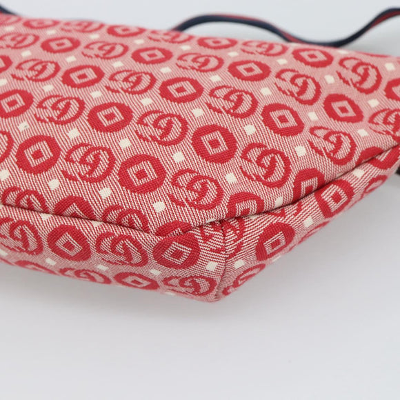 GUCCI Children's Sherry Line Waist bag Canvas Navy Red 502095 Auth ka4751M