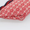 GUCCI Children's Sherry Line Waist bag Canvas Navy Red 502095 Auth ka4751M-17