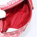 GUCCI Children's Sherry Line Waist bag Canvas Navy Red 502095 Auth ka4751M-10