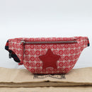 GUCCI Children's Sherry Line Waist bag Canvas Navy Red 502095 Auth ka4751M-12