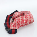 GUCCI Children's Sherry Line Waist bag Canvas Navy Red 502095 Auth ka4751M-3