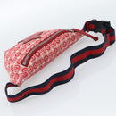 GUCCI Children's Sherry Line Waist bag Canvas Navy Red 502095 Auth ka4751M-7