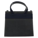 Salvatore Ferragamo Vala Hand Bag Leather 2way Navy Gold Auth ka4752-2