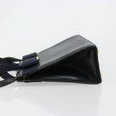 Salvatore Ferragamo Vala Hand Bag Leather 2way Navy Gold Auth ka4752-4