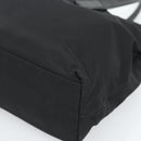 PRADA Tote Bag Nylon Leather Black Silver Auth ka4753A-9