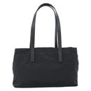 PRADA Tote Bag Nylon Leather Black Silver Auth ka4753A-2
