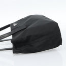 PRADA Tote Bag Nylon Leather Black Silver Auth ka4753A-3