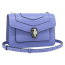 BVLGARI Chain Serpenti Shoulder Bag Leather Purple Gold Auth ka4755SAV-1