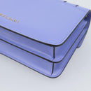 BVLGARI Chain Serpenti Shoulder Bag Leather Purple Gold Auth ka4755SAV-15