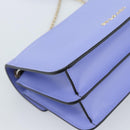 BVLGARI Chain Serpenti Shoulder Bag Leather Purple Gold Auth ka4755SAV-16