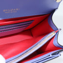BVLGARI Chain Serpenti Shoulder Bag Leather Purple Gold Auth ka4755SAV-18