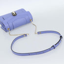 BVLGARI Chain Serpenti Shoulder Bag Leather Purple Gold Auth ka4755SAV-7