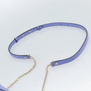 BVLGARI Chain Serpenti Shoulder Bag Leather Purple Gold Auth ka4755SAV-8