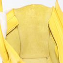 CELINE Hand Bag Leather 2way Gold Yellow Auth ka4756M-26