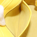 CELINE Hand Bag Leather 2way Gold Yellow Auth ka4756M-27
