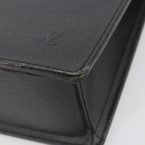 LOUIS VUITTON Taiga Porte Documents Rozan Bag Ardoise M30052 LV Auth ka4757