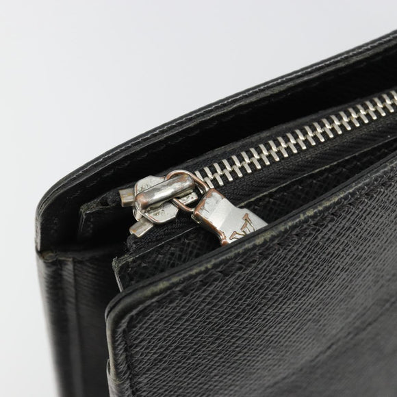 LOUIS VUITTON Taiga Porte Documents Rozan Bag Ardoise M30052 LV Auth ka4757